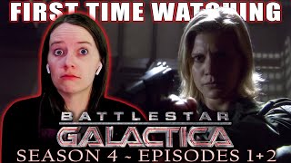 BATTLESTAR GALACTICA | Season 4 Ep. 1 + 2  | First Time Watching Reaction | Harbinger of Doom?