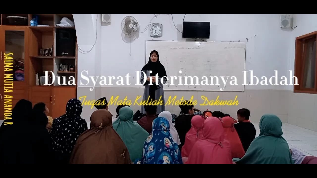 Dua Syarat Diterimanya Ibadah - YouTube