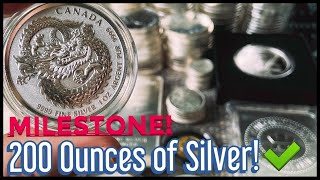 NEW Milestone! 200 Ounces of Silver!