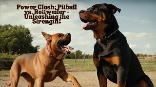 Power Clash: Pitbull vs. Rottweiler - Unleashing the Strength!
