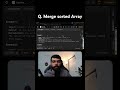 Leetcode 88. Merge sorted array