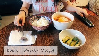 Boston Vlog 4: 上班，下班，煮饭，吃饭，健身房的宅女生活|韩式料理