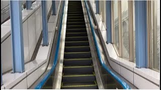 東海大学前駅ペデストリアンデッキのエスカレーター【2ヶ所撮影】_escalator Odakyu line Japan