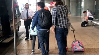 KEN JEONG ARRIVES IN SYDNEY WITH HIS CHILDREN