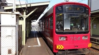 貸切電車！阪堺電車701形704号 上町線・帝塚山四丁目停留所