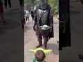 Mandalorian & Grogu meet Grogu! #mandalorian #grogu #babyyoda #starwars #disney #shorts #boymom