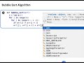 Python Code for Bubble Sort Algorithm