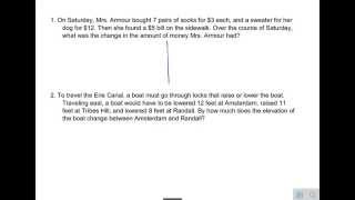 Multiplying & Dividing Integer Word Problems Part 2 #4