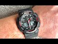 Casio G-Shock GA-100-1A4ER unboxing and review- black and red