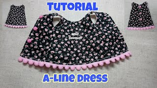 How to sew A-line Dress ¦ Tutorial Doll Clothes ¦ Blythe Doll Clothes | NDLYhandmade