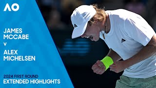 James McCabe v Alex Michelsen Extended Highlights | Australian Open 2024 First Round