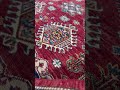 hosseinabad semi antique medallion red wool hand knotted persian rug