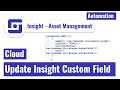 Jira Cloud Automation - Update Insight custom field