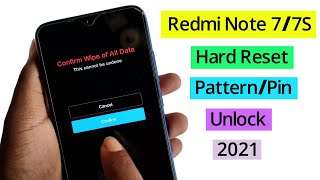 Redmi Note 7/7S Hard Reset | Pattern/Pin/Password Remove Redmi Note 7 Without Pc 2021