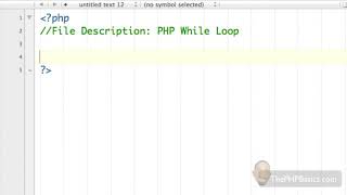 Tutorial 15 - while loop in php
