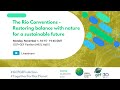 GEF@COP26 (Nov. 1): The Rio Conventions – Restoring balance with nature for a sustainable future