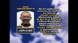 Joseph Lecomte ~ Medium Obituary