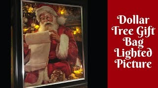 Christmas Crafts: Dollar Tree Lighted Gift Bag Pictures