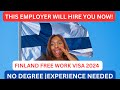 EASIEST WAY TO MOVE TO FINLAND Finland Work Visa 2024  Visa Sponsorship Jobs   Seasonal Work   Josyl