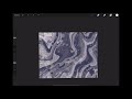 tutorial “ataractic” digital acrylic pour w cells graphic fluid art procreate