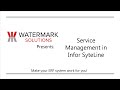 Infor CSI SyteLine Service Management