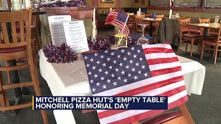 Mitchell Pizza Hut’s ‘empty table’ honoring Memorial Day