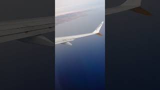 arrivo a fuerteventura - vista dall'aereo