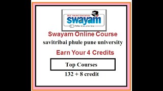 Swayam Online Course | Sppu Free online course | Sppu Credit course |MOOC Course |online Free Course