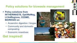 Circular Waste Management Series l: Biowaste challenge: Keynote speeches