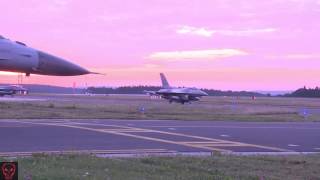 Military | F-16 Fighter Jets At Spangdahlem Air Base Taxi & Takeoff