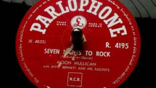 Moon Mullican - Seven nights to rock 78 rpm 1956