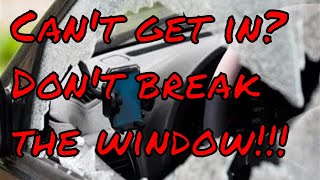 Don't break your window! How to get into your car when battery is dead and you h