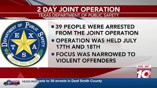 DPS: Joint operation leads to 39 arrests in Deaf Smith County