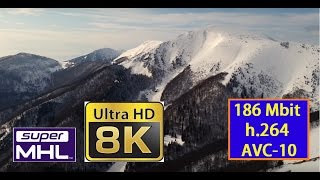 8K+@30fps [SuperMHL] 4606p FullUltraHD 120FPS 186Mbit(120FPS) Osnica 3.6GB/2:56