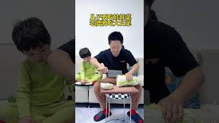 儿子要吃娃娃菜，还得是爸爸机智！#funny#Cute#呆萌小米宝