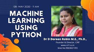 Webinar on Machine Learning using Python