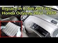 Honda Odyssey Change In Cabin Air Filter ( 2011 - 2017 )