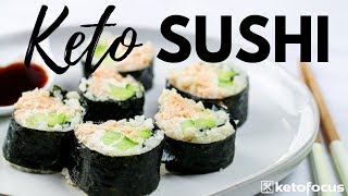 KETO SUSHI | How to make Cauliflower Sushi | KETO APPETIZER RECIPE