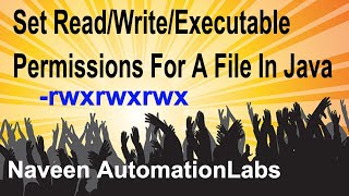 Set Read/Write/Executable permissions for a file in Java