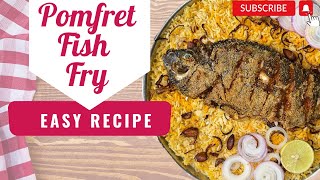 పాంఫ్రెట్ ఫిష్ ఫ్రై | Pomfret Fish Fry in Telugu