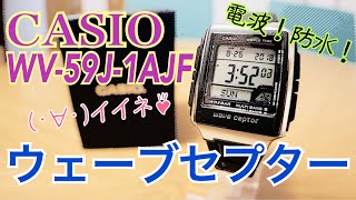 CASIO 腕時計 ウェーブセプター 電波時計 WV-59J-1AJF開封！#チプカシ #ウェーブセプター