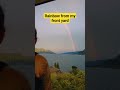 Watching rainbow on the LAKE #sumatra