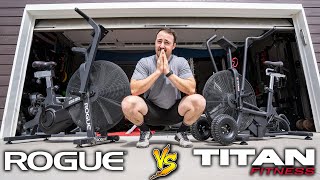 Rogue Echo Bike vs Titan Fan Bike: Ultimate Garage Gym Air Bike