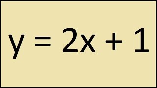 How to graph y = 2x + 1