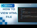 How to Run a HTML File on Visual Studio Code | Full Guide 2025