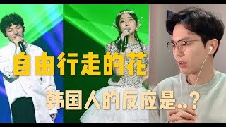 【反应/reaction】韩国人欣赏萨顶顶\u0026周深《自由行走的花》反应是...？Korean guy reacts to 《自由行走的花》