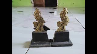 Proses pembuatan PIALA Burung berkicau. 🏆