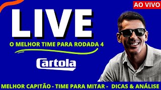 LIVE CARTOLA 2024 | DICAS PARA MITAR & VALORIZAR RODADA 4  ! | DICAS IMPORTANTES