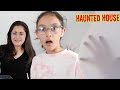 HAUNTED HOUSE SKIT on my SISTER! FUNNY KIDS VIDEO!|Elena and Clara