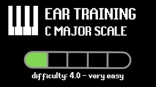 Piano Ear Training: C Major Scale Level 1